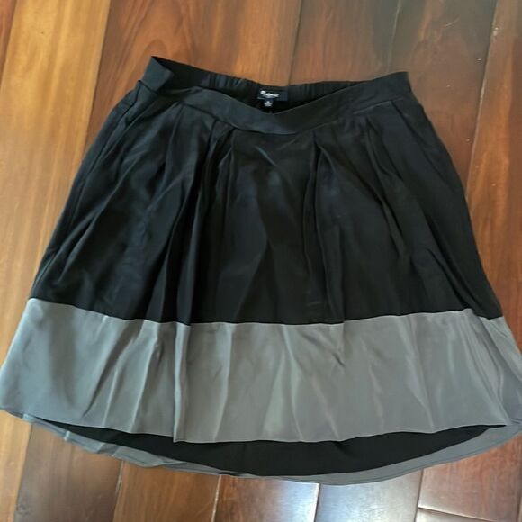 Madewell Silk Colorblock Mini Skirt S - Picture 5 of 6